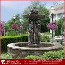 Rabatt Große Antike Bronze Dame Fountain